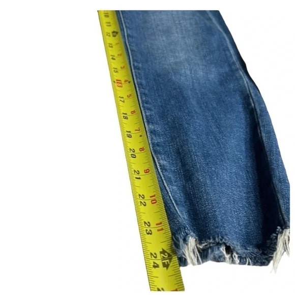 L AGENCE EL MATADOR women jeans size 25 French slim high rise,Cropped fray - Picture 13 of 16